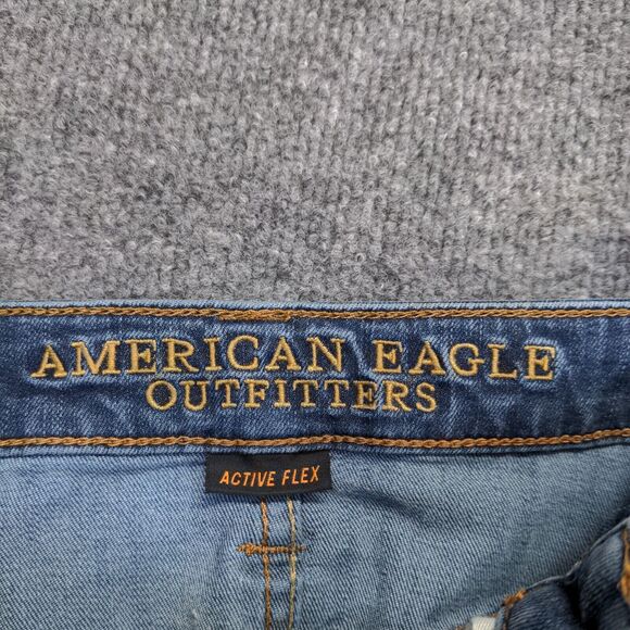 American Eagle Outfitters Men's Active Flex Slim Straight Jeans Blue 29x30 Denim - Picture 11 of 14